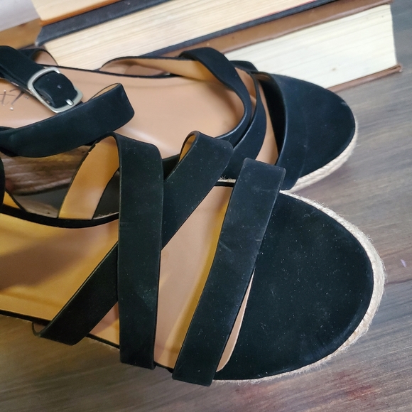 Y NOT Strappy Espadrille Wedge Sandals Summer Vacation womens sz 8 - Picture 4 of 7